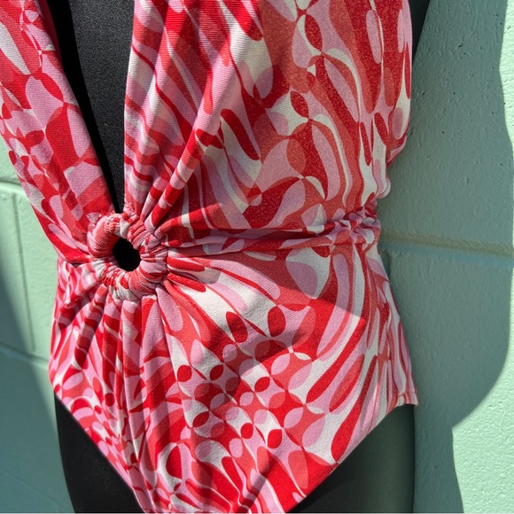 SeaFolly Plunge One Piece Swimsuit Size 6 - Picture 5 of 9